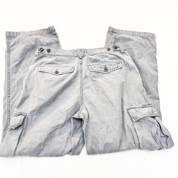 Madewell Cargo Charcoal Gray Denim Jeans Straight Leg Zip Fly Size 27 - Picture 5 of 9